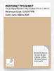 Product image 1 of the product “PANTONE® TPG SHEET 13-1014 TPG Mellow Buff ”