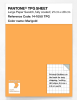 Product image 1 of the product “PANTONE® TPG SHEET 14-1050 TPG Marigold ”