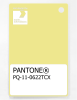 Product image 1 of the product “PANTONE® PLASTIC STANDARD CHIP PQ 11-0622 TCX Yellow Iris ”