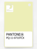 Product image 1 of the product “PANTONE® PLASTIC STANDARD CHIP PQ 11-0710 TCX Tender Yellow ”