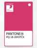 Product image 1 of the product “PANTONE® PLASTIC STANDARD CHIP PQ 18-2043 TCX Raspberry Sorbet ”