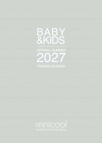 Artikelbild des Artikels “Minicool Trendbook Baby & Kids S/S 2027 “
