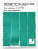 Product image 3 of the product “PANTONE® COTTON SWATCH CARD 15-5421 TCX Aqua Green ”