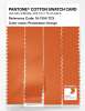 Product image 3 of the product “PANTONE® COTTON SWATCH CARD 16-1356 TCX Persimmon Orange ”