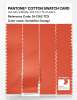 Product image 3 of the product “PANTONE® COTTON SWATCH CARD 16-1362 TCX Vermillion Orange ”