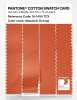 Product image 3 of the product “PANTONE® COTTON SWATCH CARD 16-1459 TCX Mandarin Orange ”