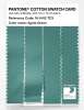 Product image 3 of the product “PANTONE® COTTON SWATCH CARD 16-5412 TCX Agate Green ”