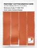 Product image 3 of the product “PANTONE® COTTON SWATCH CARD 17-1360 TCX Celosia Orange ”