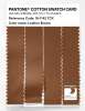 Product image 3 of the product “PANTONE® COTTON SWATCH CARD 18-1142 TCX Leather Brown ”