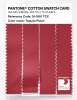 Product image 3 of the product “PANTONE® COTTON SWATCH CARD 18-1661 TCX Tomato Puree ”