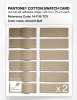 Product image 6 of the product “PANTONE® COTTON SWATCH CARD 14-1116 TCX Almond Buff ”