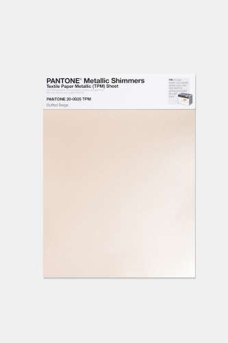 Artikelbild des Artikels “PANTONE® METALLIC SHIMMERS SHEET 20-0025 TPM Buffed Beige “