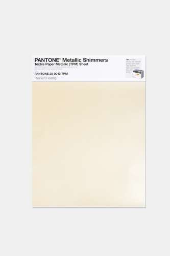 Artikelbild des Artikels “PANTONE® METALLIC SHIMMERS SHEET 20-0042 TPM Platinum Frosting “