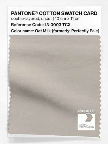 PANTONE® COTTON SWATCH CARD 13-0003 TCX Perfectly Pale