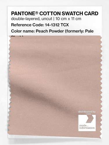 PANTONE® COTTON SWATCH CARD 14-1312 TCX Pale Blush