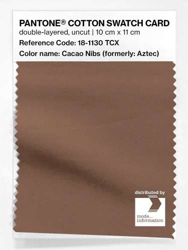 PANTONE® COTTON SWATCH CARD 18-1130 TCX Aztec