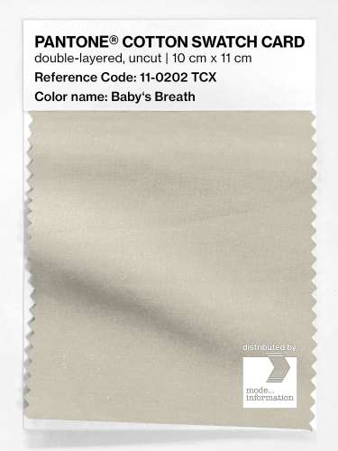 Artikelbild des Artikels “PANTONE® COTTON SWATCH CARD 11-0202 TCX Baby's Breath “