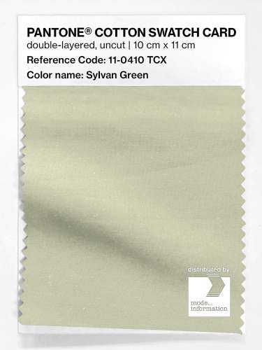 Product image of the product “PANTONE® COTTON SWATCH CARD 11-0410 TCX Sylvan Green ”