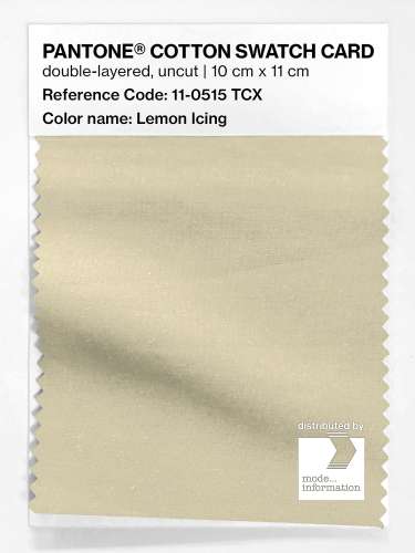 Artikelbild des Artikels “PANTONE® COTTON SWATCH CARD 11-0515 TCX Lemon Icing “