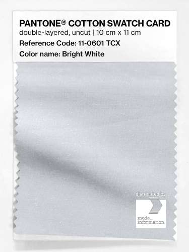 Product image of the product “PANTONE® COTTON SWATCH CARD 11-0601 TCX Bright White ”