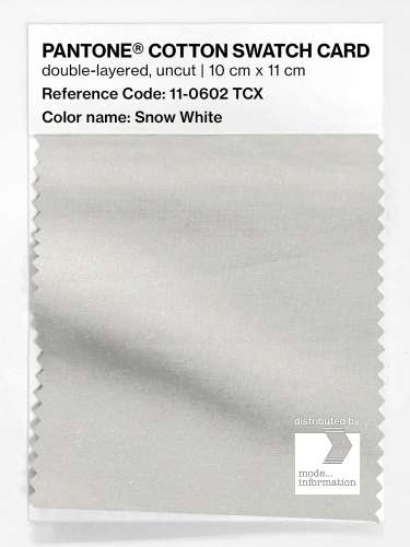 Product image of the product “PANTONE® COTTON SWATCH CARD 11-0602 TCX Snow White ”