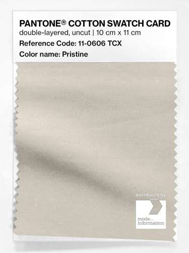PANTONE® COTTON SWATCH CARD 11-0606 TCX Pristine