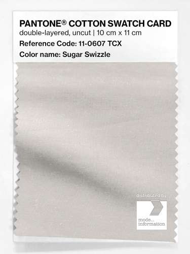 PANTONE® COTTON SWATCH CARD 11-0607 TCX Sugar Swizzle