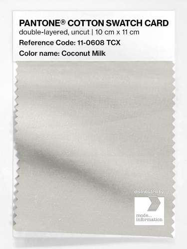 PANTONE® COTTON SWATCH CARD 11-0608 TCX Coconut Milk