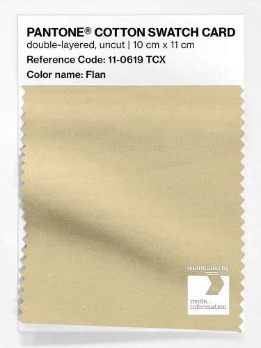 Product image of the product “PANTONE® COTTON SWATCH CARD 11-0619 TCX Flan ”