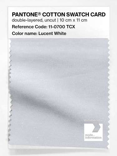 Product image of the product “PANTONE® COTTON SWATCH CARD 11-0700 TCX Lucent White ”