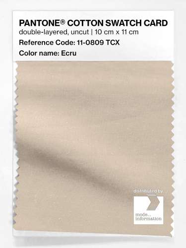 Product image of the product “PANTONE® COTTON SWATCH CARD 11-0809 TCX Ecru ”