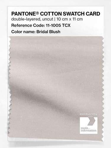PANTONE® COTTON SWATCH CARD 11-1005 TCX Bridal Blush