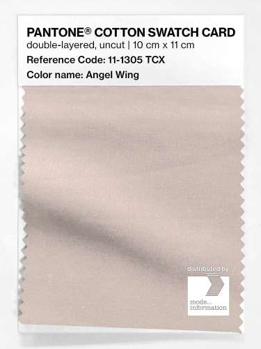 Product image of the product “PANTONE® COTTON SWATCH CARD 11-1305 TCX Angel Wing ”