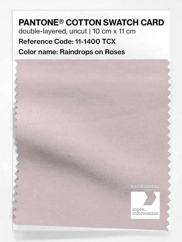 Artikelbild des Artikels “PANTONE® COTTON SWATCH CARD 11-1400 TCX Raindrops on Roses “