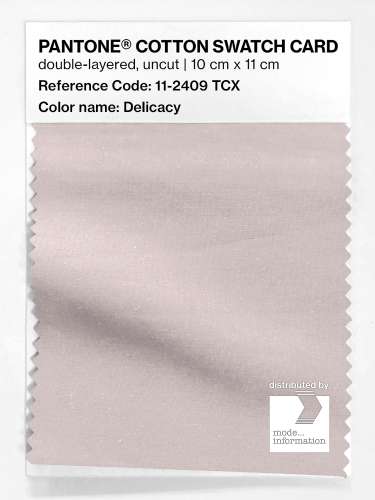 PANTONE® COTTON SWATCH CARD 11-2409 TCX Delicacy