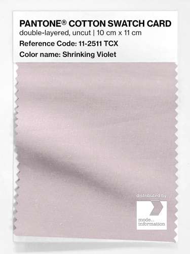 PANTONE® COTTON SWATCH CARD 11-2511 TCX Shrinking Violet