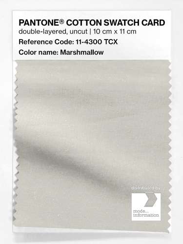 PANTONE® COTTON SWATCH CARD 11-4300 TCX Marshmallow