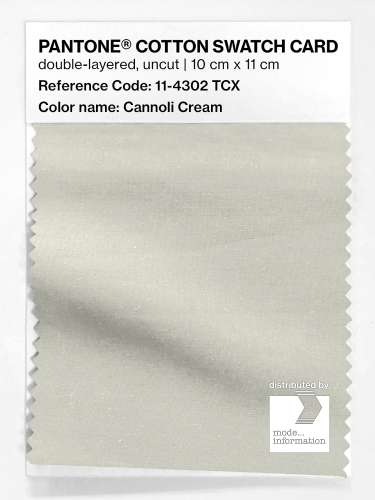 Artikelbild des Artikels “PANTONE® COTTON SWATCH CARD 11-4302 TCX Cannoli Cream “
