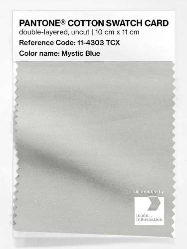 Product image of the product “PANTONE® COTTON SWATCH CARD 11-4303 TCX Mystic Blue ”