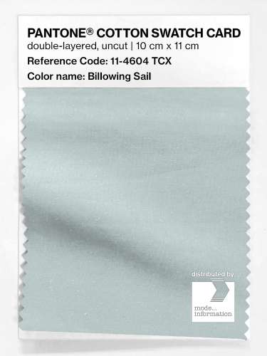 PANTONE® COTTON SWATCH CARD 11-4604 TCX Billowing Sail