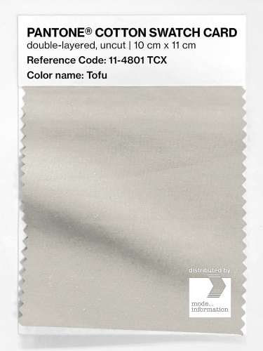 Artikelbild des Artikels “PANTONE® COTTON SWATCH CARD 11-4801 TCX Tofu “