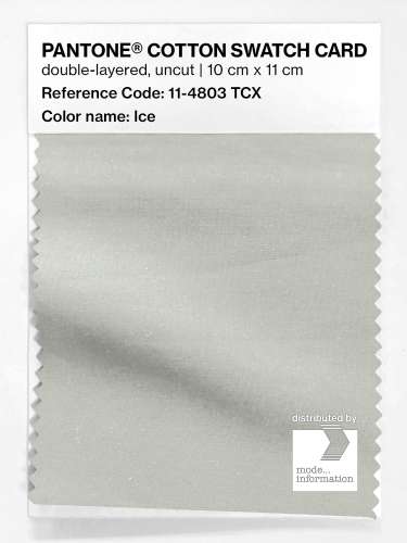 PANTONE® COTTON SWATCH CARD 11-4803 TCX Ice