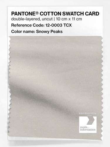 Artikelbild des Artikels “PANTONE® COTTON SWATCH CARD 12-0003 TCX Snowy Peaks “