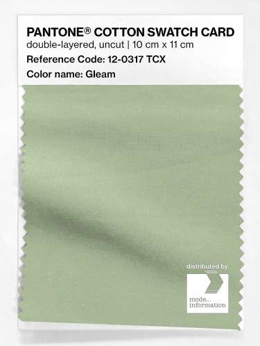 PANTONE® COTTON SWATCH CARD 12-0317 TCX Gleam