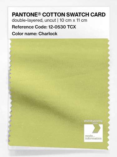 Product image of the product “PANTONE® COTTON SWATCH CARD 12-0530 TCX Charlock ”