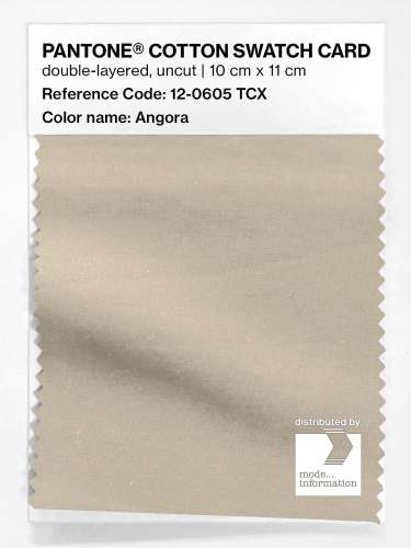 PANTONE® COTTON SWATCH CARD 12-0605 TCX Angora