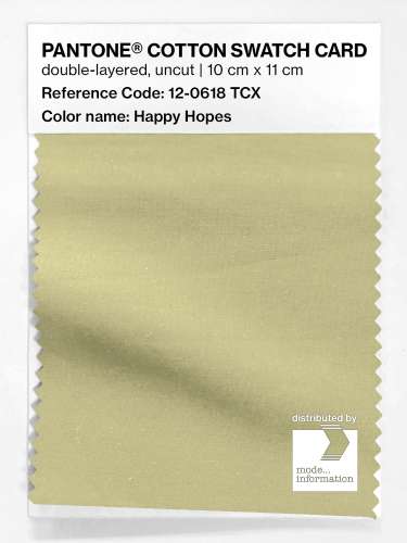 Artikelbild des Artikels “PANTONE® COTTON SWATCH CARD 12-0618 TCX Happy Hopes “