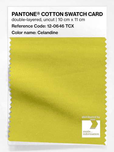 Artikelbild des Artikels “PANTONE® COTTON SWATCH CARD 12-0646 TCX Celandine “