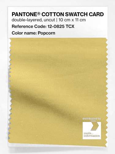 PANTONE® COTTON SWATCH CARD 12-0825 TCX Popcorn