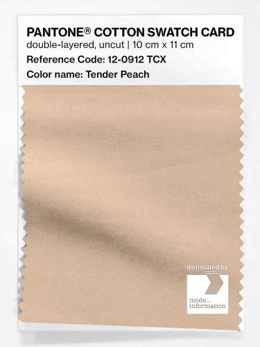 PANTONE® COTTON SWATCH CARD 12-0912 TCX Tender Peach